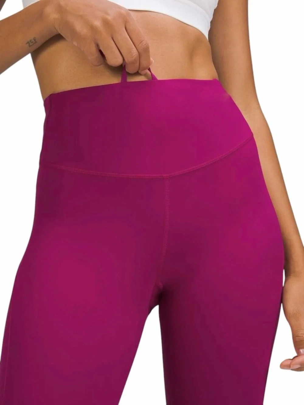 Base Pace High-Rise Running Tight Legging 25" Pink Purple Nulux Sz 10 - Picture 13 of 15